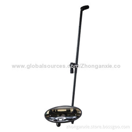 Under Vehicle Search Mirror with LED Lamps and Universal Wheel, Easy to Remove and Install